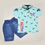 BOYS POLO SUIT JEANS NECKAR