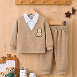boys Teddy Collar Set