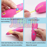 3D Pen Printer Drawing DIY Creative Printing Best for Kids Low Temperature Charging Wireless