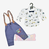Baby Gentleman Suit Set Shirt Bowtie Suspender BJ