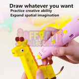 3D Pen Printer Drawing DIY Creative Printing Best for Kids Low Temperature Charging Wireless