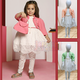 Turkey Sets 3D Crown Baby High Quality With bag Imported Frock