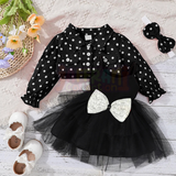 Turkey Sets 3D Crown Baby High Quality Black Frock