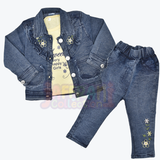Girls 3 Pcs Suit jeans courty inner high quality S7