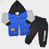 Boys 3 Pcs Hoddies Style Button Gentle men