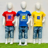 Pattern Printed Boys Dress jeans Neckar