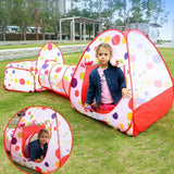 Portable 3 In 1 Tunnel Baby Playhouse