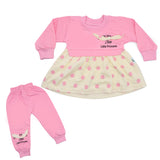 Girls 2 PCS Suit  Warm Thick Winter Knitted Sweet and soft Frency terry  Clothes